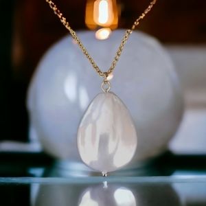 NWT Hand Crafted 14k Gold Filled Freshwater Pearl Pendant Necklace